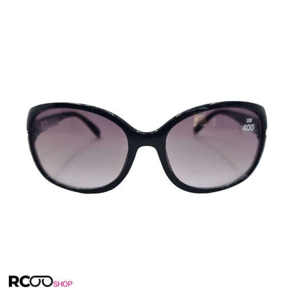 Black oval frame and dark cat 2 lenz sunglasses model 324 897 1