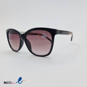 عکس از عینک آفتابی زنانه با فریم مربعی و دسته پلنگی کد 324-486