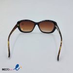 عکس از عینک آفتابی زنانه با فریم مشکی و دسته پلنگی کد 324-648