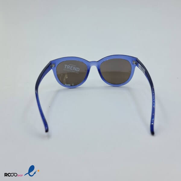 عکس از عینک آفتابی آینه ای با فریم آبی مدل 324-561