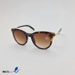 عکس از عینک آفتابی زنانه با فریم گرد و طرح پلنگی کد 324-637