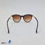 عکس از عینک آفتابی زنانه با فریم گرد و طرح پلنگی کد 324-637