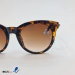 عکس از عینک آفتابی زنانه با فریم گرد و طرح پلنگی کد 324-637