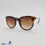 عکس از عینک آفتابی زنانه با فریم گرد و طرح پلنگی کد 324-637