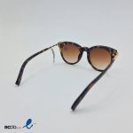 عکس از عینک آفتابی زنانه با فریم گرد و طرح پلنگی کد 324-637