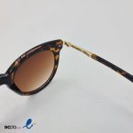 عکس از عینک آفتابی زنانه با فریم گرد و طرح پلنگی کد 324-637