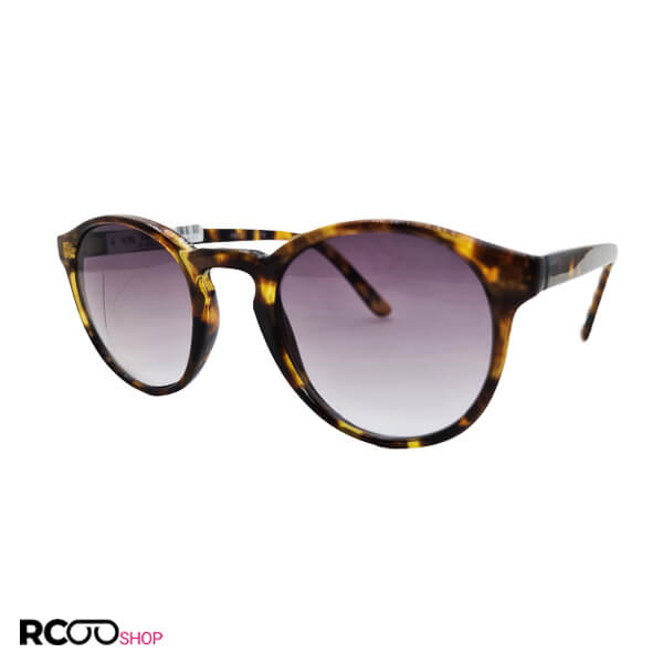 Brown round frame and purple dark lenz sunglasses model 324 839 1