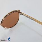 عکس از عینک آفتابی زنانه با فریم پروانه ای رنگ بژ کد 324-801