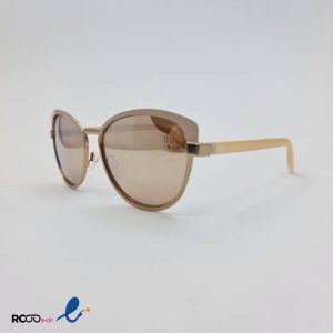 عکس از عینک آفتابی زنانه با فریم پروانه ای رنگ بژ کد 324-801