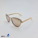 عکس از عینک آفتابی زنانه با فریم پروانه ای رنگ بژ کد 324-801