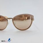عکس از عینک آفتابی زنانه با فریم پروانه ای رنگ بژ کد 324-801
