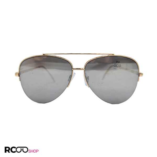 Gold avitator frame and silver mirror lenz sunglasses model 324 494 1