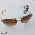 عکس از عینک آفتابی خلبانی زنانه UV400 با دسته طرح دار کد 324-800