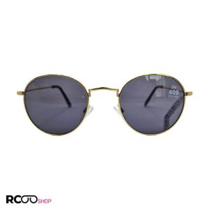 Gold round frame and dark cat 3 lenz sunglasses model 324 803 1