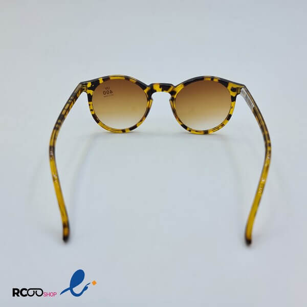 Round tortoise shell frame and brown cat 2 lenz sunglasses model 324 723 6