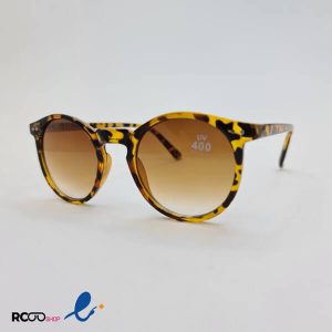 عکس از عینک آفتابی زنانه با فریم گرد و لاک پشتی کد 324-723