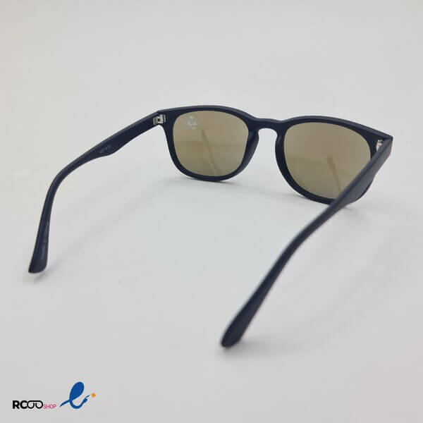 Square and flat black frame sunglasses model 437 412 1
