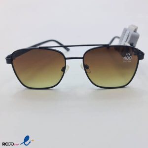 عکس از عینک آفتابی با فریم مربعی و مشکی رنگ و عدسی سبز کد 324-698