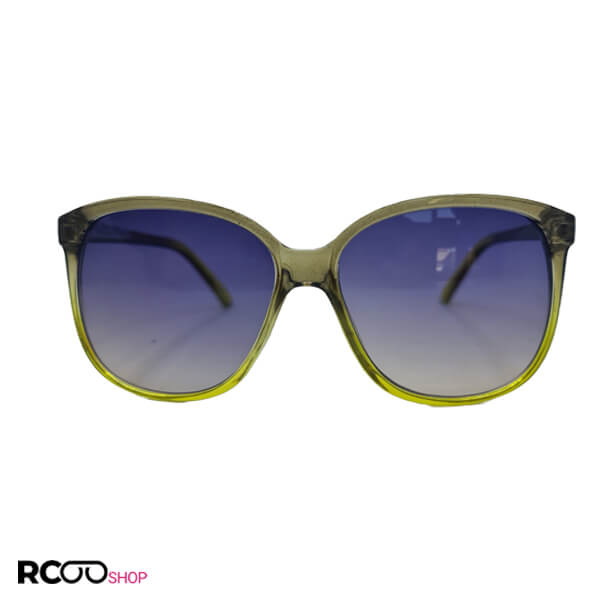 Square yellow and black frame and blue cat 2 lenz sunglasses model 430 742 1