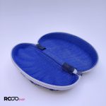 عکس از کیف عینک زیپی طرح صدفی مشکی رنگ مدل 991125