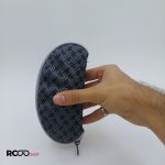 عکس از کیف عینک زیپی طرح صدفی مشکی رنگ مدل 991125