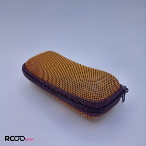 عکس از کیف عینک هارد زیپی مستطیلی نارنجی رنگ مدل 991245