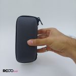 عکس از کیف عینک زیپی و مستطیلی شکل با رنگ خاکستری مدل 991249