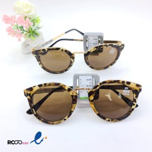 عکس از عکس از عینک آفتابی زنانه و دخترانه با فریم پلنگی با دسته فلزی کد 326-016