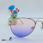 عکس از عینک آفتابی خلبانی دو رنگ با فریم طلایی رنگ کد 324-617