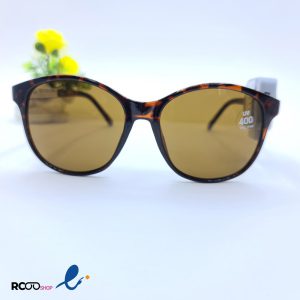 عکس از عینک آفتابی زنانه با عدسی قهوه ای و قاب پلنگی کد 324-898