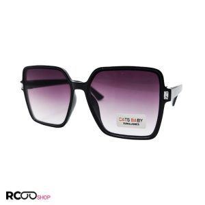 عکس از عینک آفتابی بچه گانه با فریم مربعی و مشکی رنگ مدل DR2220