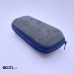 عکس از کیف عینک مستطیلی زیپ دار رنگ سبز و جیر مدل 991260