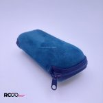 عکس از کیف عینک هارد زیپی سبز رنگ از جنس جیر 991254