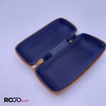 عکس از قاب عینک مستطیلی با رنگ قهوه ای روشن و جیر مدل 991307