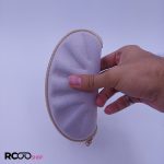 عکس از کیف عینک زیپ دار صدفی با رنگ سفید مدل 991314