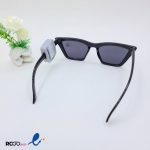 عکس از عینک آفتابی گربه ای زنانه با فریم مشکی رنگ و عدسی دودی UV400 کد 326-064