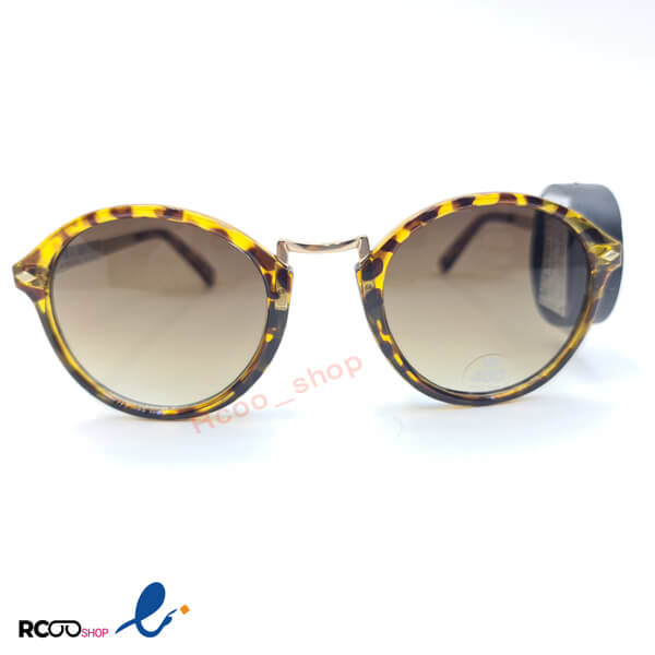 عکس از عینک آفتابی زنانه با طرح قاب پلنگی و دسته فلزی مدل 430-708