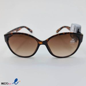 عکس از عینک آفتابی دخترانه و زنانه با فریم کائوچو و رنگ پلنگی مدل 324-892