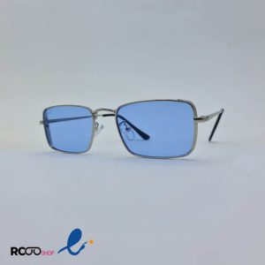 عکس از عینک شب با فریم فلزی و مستطیلی شکل و لنز آبی رنگ برند ریبن مدل B80-628