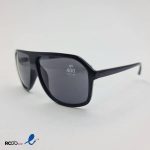 عکس از عینک آفتابی خلبانی کلاسیک با فریم مشکی مدل 437-406