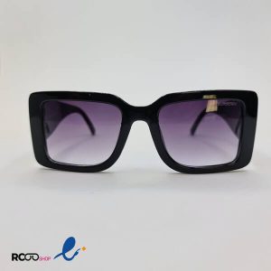 عکس از عینک آفتابی زنانه دسته پهن و فریم مشکی مدل D21236