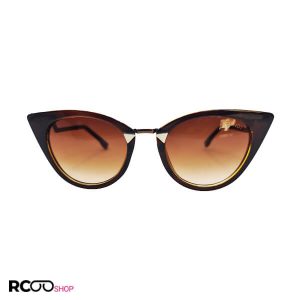 عکس از عینک آفتابی فندی با فریم گربه ای و رنگ قهوه ای مدل ff0118