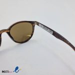 عکس از عینک آفتابی با فریم گرد و رنگ قهوه ای سوخته مدل 326-053