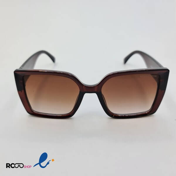 عکس از عینک آفتابی زنانه با فریم مربعی و قهوه ای مدل d21289