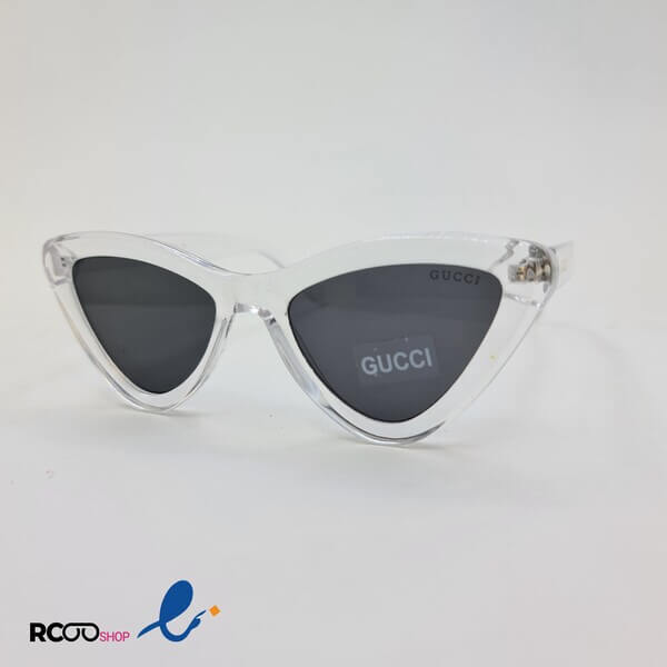 عکس از عینک آفتابی با فریم بی رنگ و گربه ای مدل 9018
