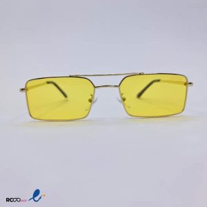 عکس از عینک دید در شب مستطیلی با لنز زرد رنگ مدل 9549