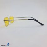 عکس از عینک دید در شب مستطیلی با لنز زرد رنگ مدل 9549
