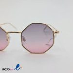 عکس از عینک دو رنگ و فریم فانتزی 8 ضلعی مدل 324-413