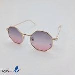 عکس از عینک دو رنگ و فریم فانتزی 8 ضلعی مدل 324-413