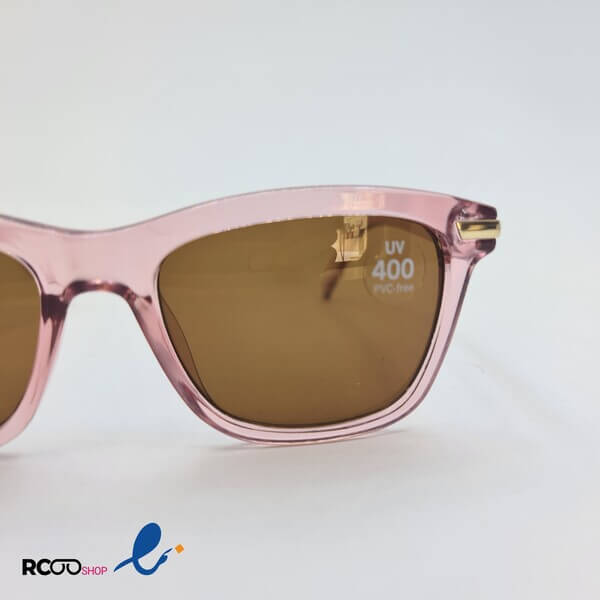 عکس از عینک آفتابی با فریم مربعی و رنگ صورتی مدل 324-750